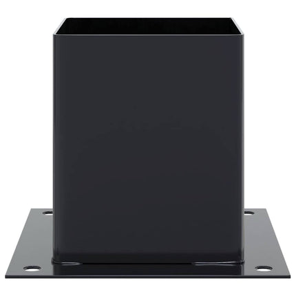 Post Bases Square 4 pcs Anthracite 4.76x4.76" Powder-coated Steel