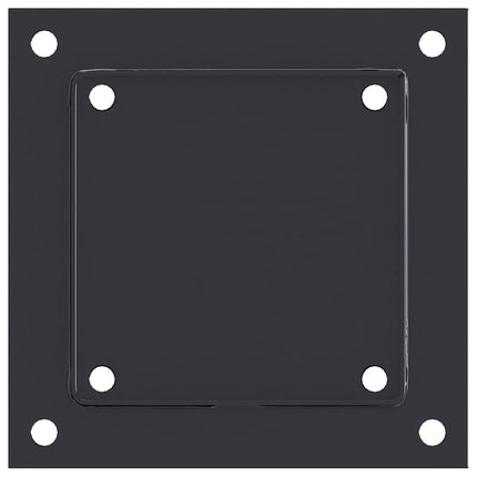 Post Bases Square 4 pcs Anthracite 5.55x5.55" Powder-coated Steel