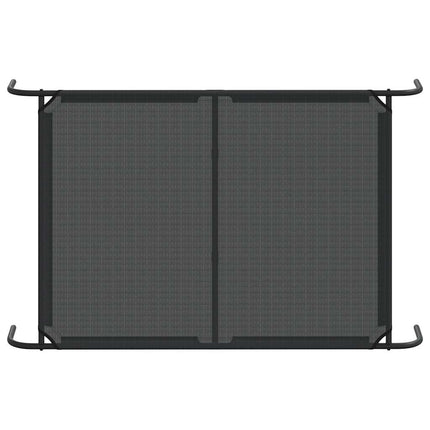 Elevated Dog Bed Black 51.2"x31.5"x7.9" Textilene and Steel