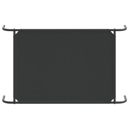 Elevated Dog Bed Black 43.3"x25.6"x7.9" Oxford Fabric and Steel