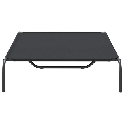 Elevated Dog Bed Black 51.2"x31.5"x7.9" Oxford Fabric and Steel