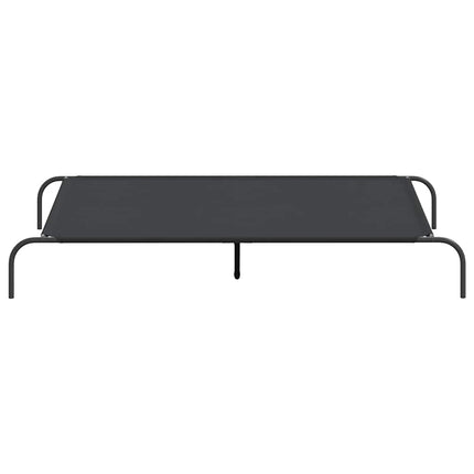 Elevated Dog Bed Black 59.1"x35.4"x7.9" Oxford Fabric and Steel