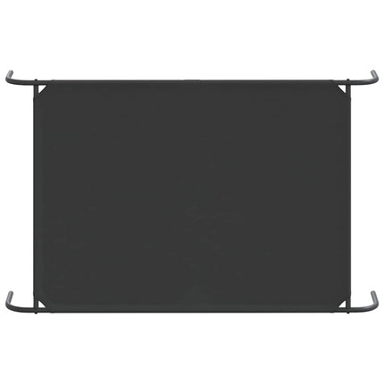 Elevated Dog Bed Black 59.1"x35.4"x7.9" Oxford Fabric and Steel