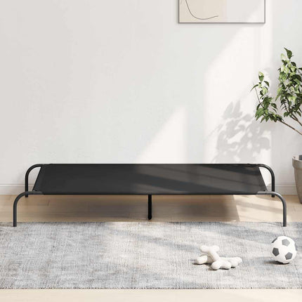 Elevated Dog Bed Black 59.1"x35.4"x7.9" Oxford Fabric and Steel