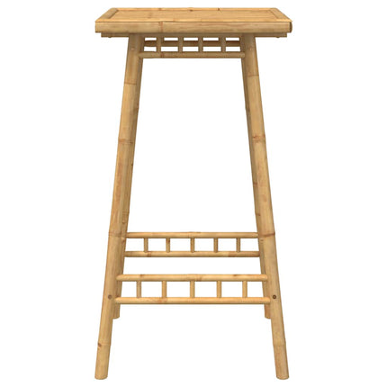 Outdoor Bar Table Bamboo Tall Footrest Outdoor Bar Table Square