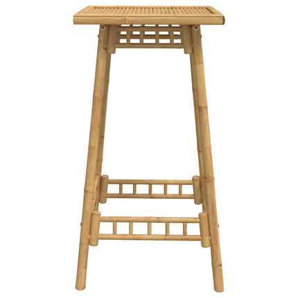Outdoor Bar Table Bamboo Tall Footrest Outdoor Bar Table Square
