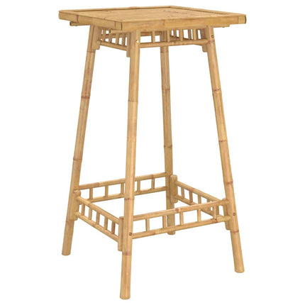Outdoor Bar Table Bamboo Tall Footrest Outdoor Bar Table Square