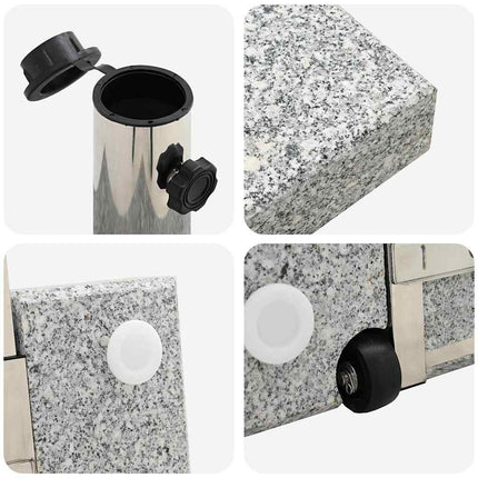 Parasol Base Grey 16.14 x 16.14 x 14.57 in Granite