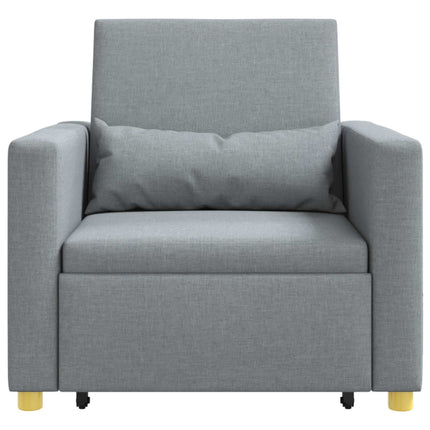 Pull out Sofa Bed Single Light grey 35.43 x 64.96 x 34.25 in