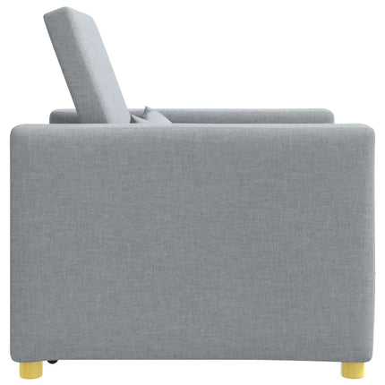 Pull out Sofa Bed Single Light grey 35.43 x 64.96 x 34.25 in