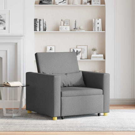 Pull out Sofa Bed Single Dark grey 35.43 x 64.96 x 34.25 in