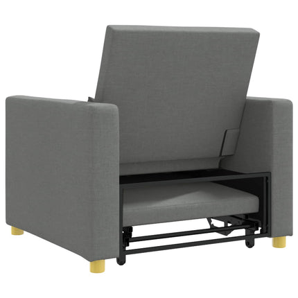 Pull out Sofa Bed Single Dark grey 35.43 x 64.96 x 34.25 in