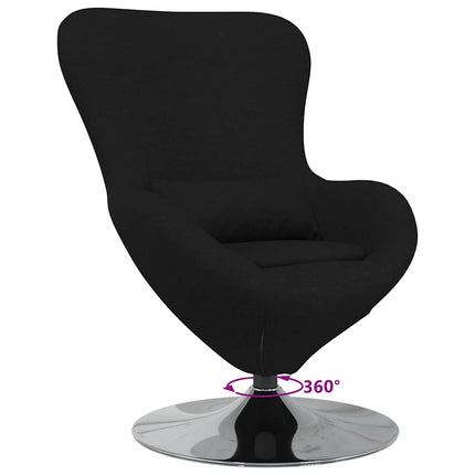 Egg Chair Black fabric