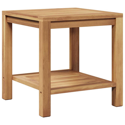 Coffee Table Brown 17.72 x 17.72 x 17.72 in Solid Teak Wood