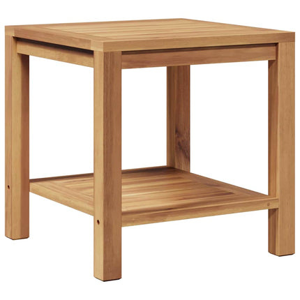 Coffee Table Brown 17.72 x 17.72 x 17.72 in Solid Teak Wood