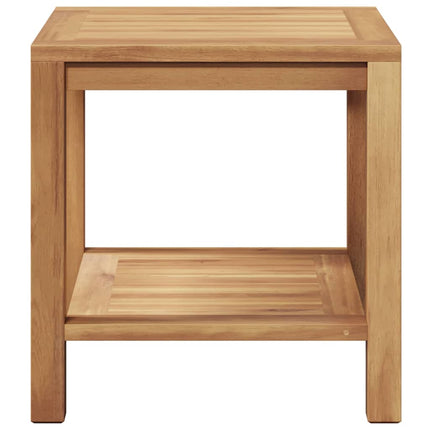 Coffee Table Brown 17.72 x 17.72 x 17.72 in Solid Teak Wood