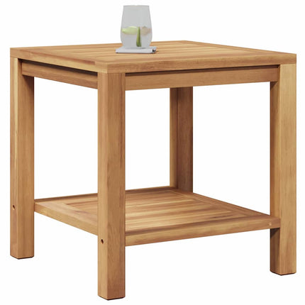 Coffee Table Brown 17.72 x 17.72 x 17.72 in Solid Teak Wood