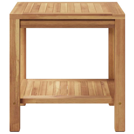 Coffee Table Brown 17.72 x 17.72 x 17.72 in Solid Teak Wood