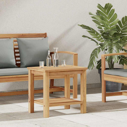 Coffee Table Brown 19.69 x 13.78 x 17.72 in Solid Teak Wood