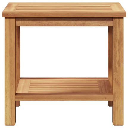 Coffee Table Brown 19.69 x 13.78 x 17.72 in Solid Teak Wood