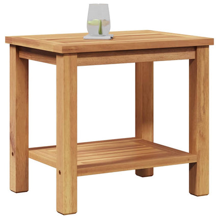 Coffee Table Brown 19.69 x 13.78 x 17.72 in Solid Teak Wood