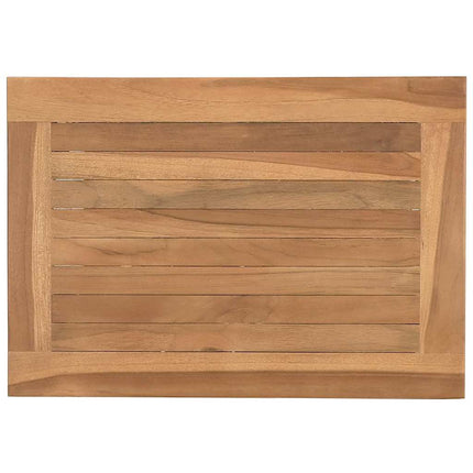 Coffee Table Brown 19.69 x 13.78 x 17.72 in Solid Teak Wood