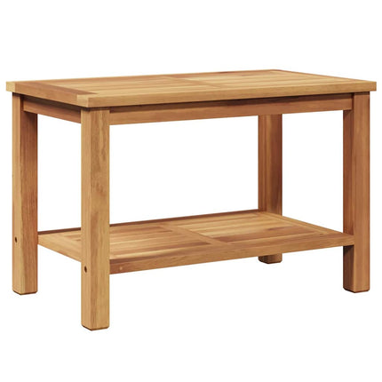 Coffee Table Brown 27.56 x 15.75 x 17.72 in Solid Teak Wood