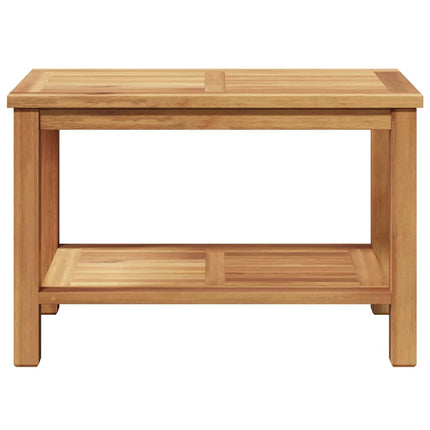 Coffee Table Brown 27.56 x 15.75 x 17.72 in Solid Teak Wood