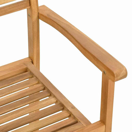 Chair 4 pcs Brown 56 x 55 x 90.5 cm Solid Teak Wood