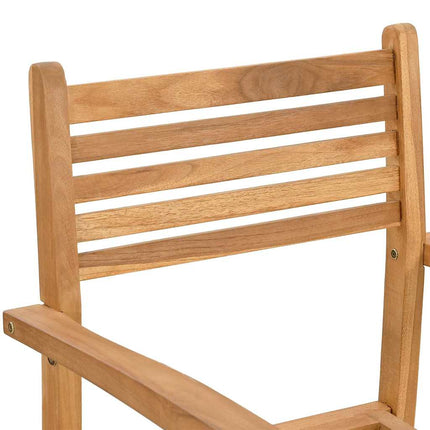 Chair 4 pcs Brown 56 x 55 x 90.5 cm Solid Teak Wood