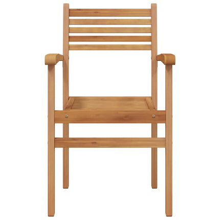 Chair 4 pcs Brown 56 x 55 x 90.5 cm Solid Teak Wood