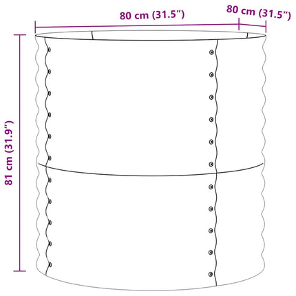 Raised Bed Green 31.50 x 31.50 x 31.89 in Steel