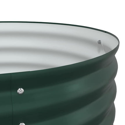 Raised Bed Green 157.48 x 31.50 x 17.32 in Steel