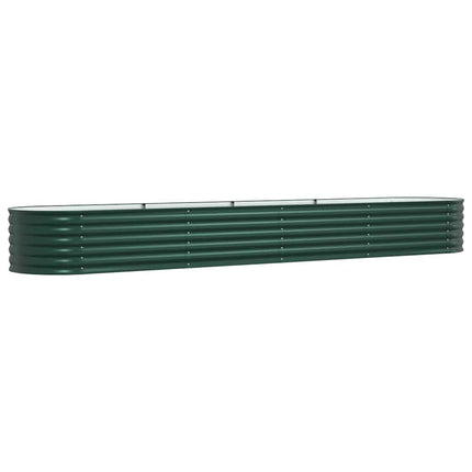 Raised Bed Green 157.48 x 31.50 x 17.32 in Steel