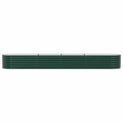 Raised Bed Green 157.48 x 31.50 x 17.32 in Steel