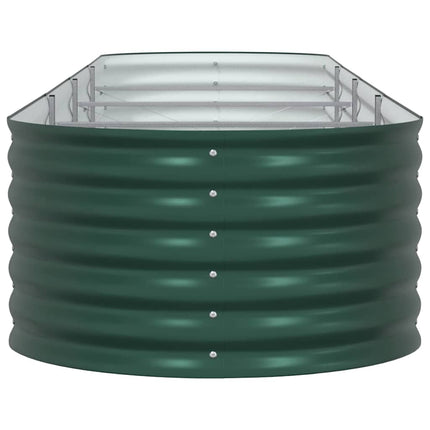 Raised Bed Green 157.48 x 31.50 x 17.32 in Steel