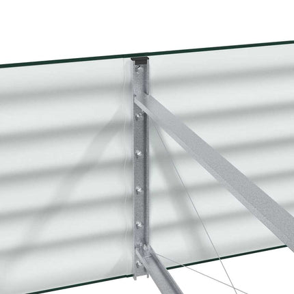 Raised Bed Green 125.98 x 31.50 x 17.32 in Steel