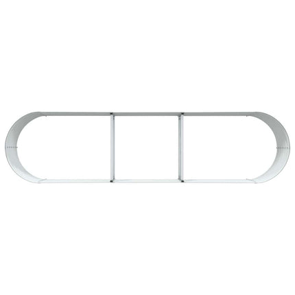 Raised Bed Green 125.98 x 31.50 x 17.32 in Steel