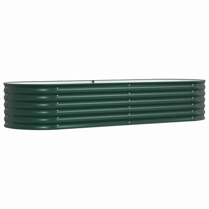 Raised Bed Green 94.49 x 31.50 x 17.32 in Steel
