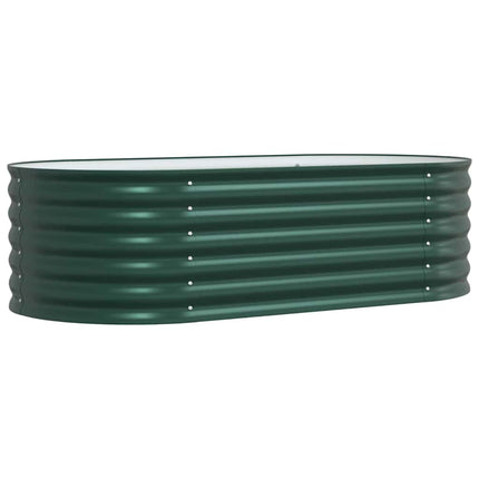 Raised Bed Green 62.99 x 31.50 x 17.32 in Steel
