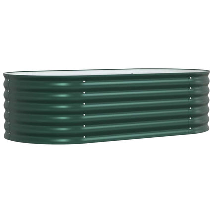 Raised Bed Green 62.99 x 31.50 x 17.32 in Steel