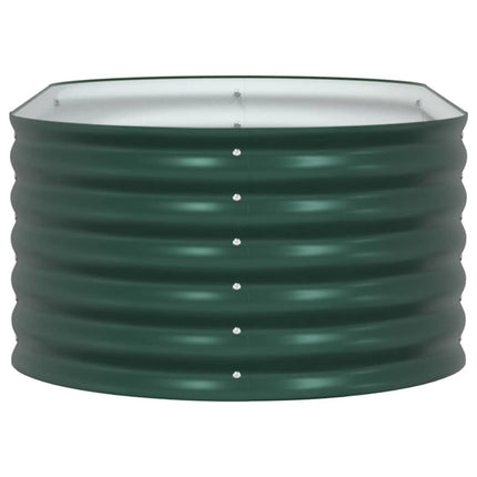Raised Bed Green 62.99 x 31.50 x 17.32 in Steel