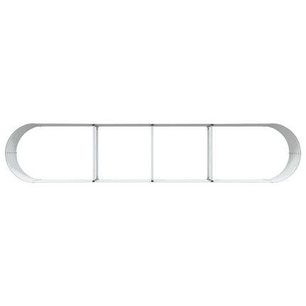 Raised Bed Brown 157.48 x 31.50 x 17.32 in Steel