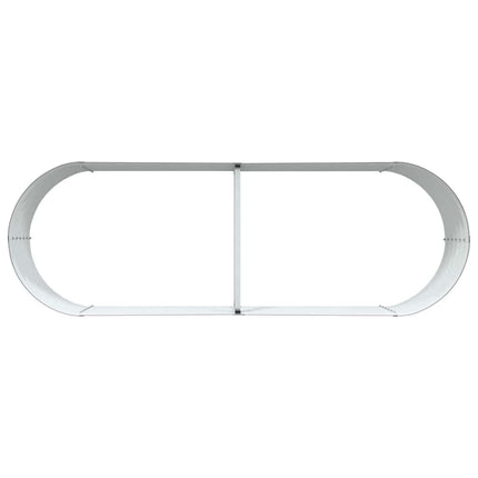 Raised Bed Brown 94.49 x 31.50 x 17.32 in Steel