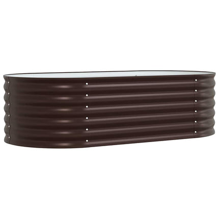 Raised Bed Brown 62.99 x 31.50 x 17.32 in Steel