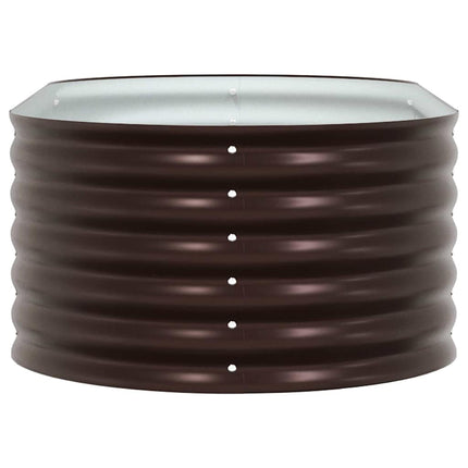 Raised Bed Brown 62.99 x 31.50 x 17.32 in Steel