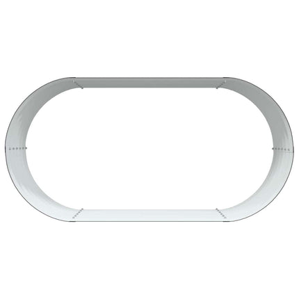 Raised Bed Brown 62.99 x 31.50 x 17.32 in Steel