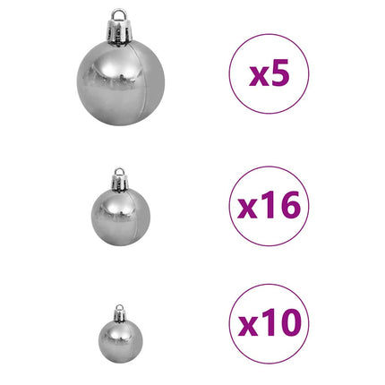 Artificial Pre-lit Christmas Tree with 300 LEDs Black 94.5" PVC