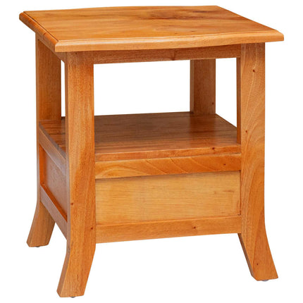 Bedside Cabinet with Drawer Natural 15.75 x 15.75 x 17.91 in