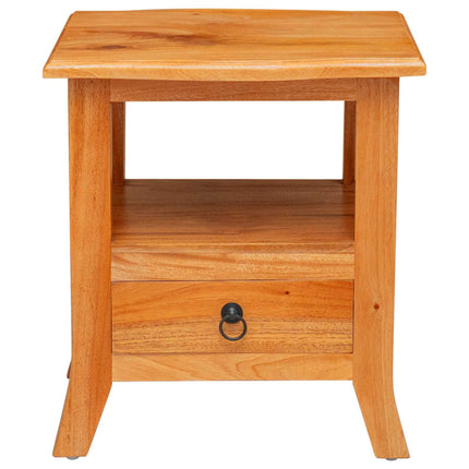 Bedside Cabinet with Drawer Natural 15.75 x 15.75 x 17.91 in